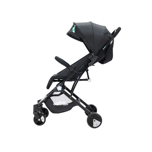 Asalvo Travel Stroller Black Aqua