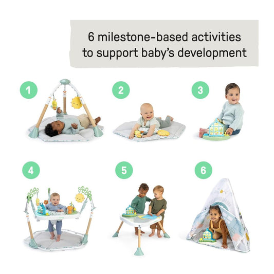 Ingenuity Tummy-to-Toes 6-in-1 Milestone Center Jumper