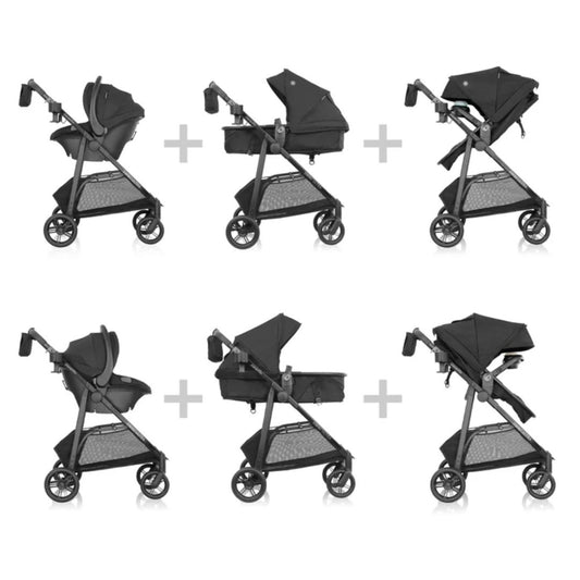 Evenflo Omni Ultra Travel System Stroller + Rotational Infant Car Seat