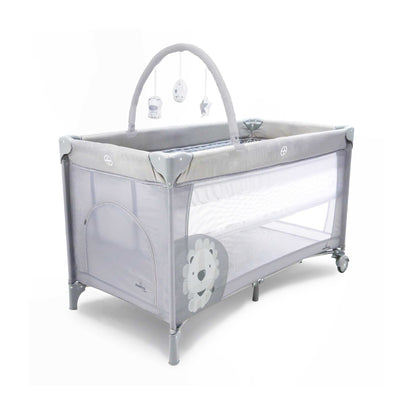 Asalvo Travel Cot Complet Duo Baby Lion Grey