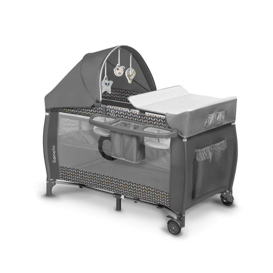 Lionelo Playpen Bed Sven Plus Grey Scandi