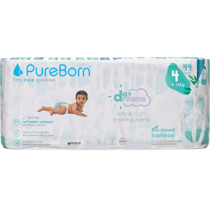Pack of PureBorn day&dreams training pants on a white background