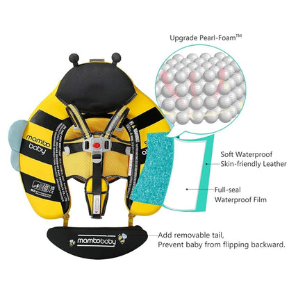 Mambobaby Baby Waist Float with Canopy – Bee