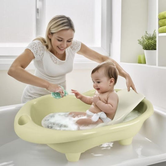 Dolu Bathtub and Baby Recliner - Green