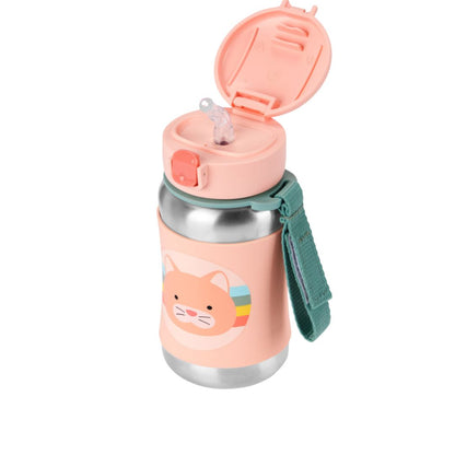 Skip Hop Stainless Steel Straw Bottle – Cat