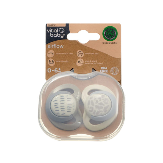 Vital Baby Airflow Soothers | 0–6 Months