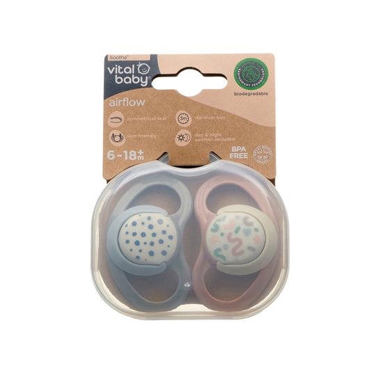 Vital Baby Airflow Soothers | 6 Months+