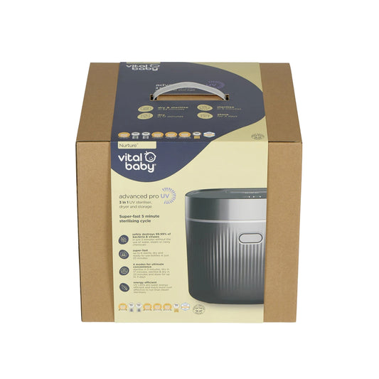 Vital Baby Advanced Pro UV Steriliser & Dryer | Black