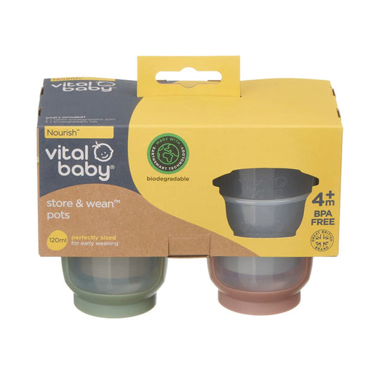 Vital Baby Store & Wean Pots 120ml