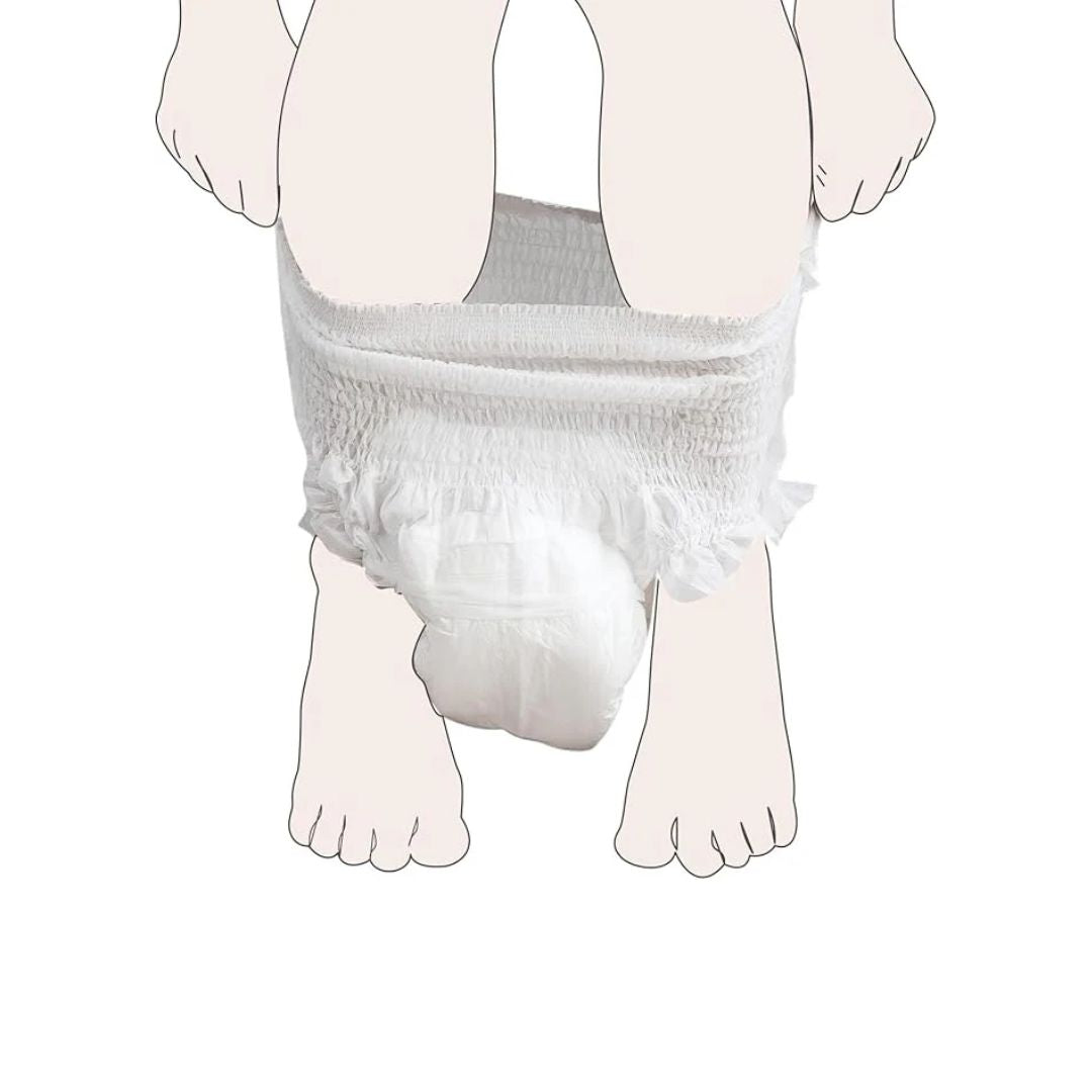 Momcozy white underwear in a white background
