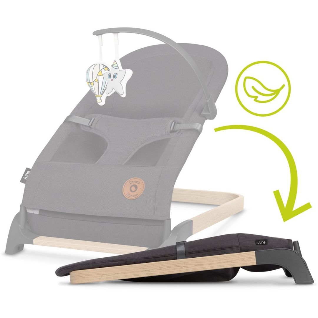 Lionelo June Air Baby Bouncer Grey Stone