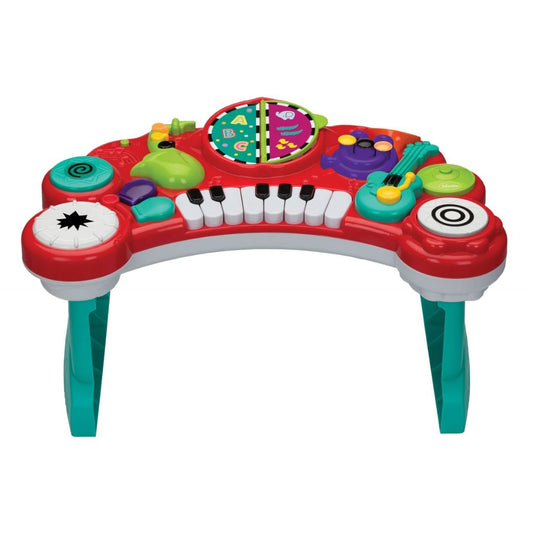 Infantino Bkids Colorful toy music console with keyboard and various buttons on a white background