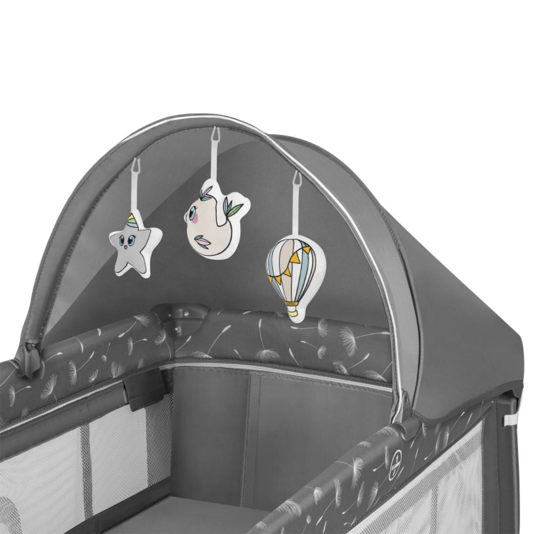 Lionelo Playpen Bed Sven Plus Grey Concrete
