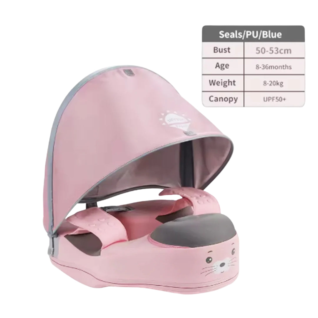 Mambobaby Waist Baby Float with Canopy – Seal