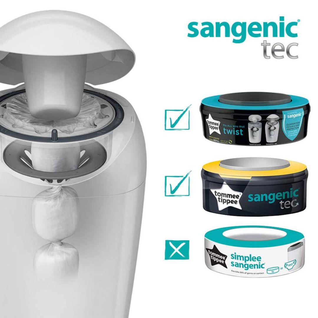 Tommee Tippee Sangenic Tec Nappy Disposal Bin System