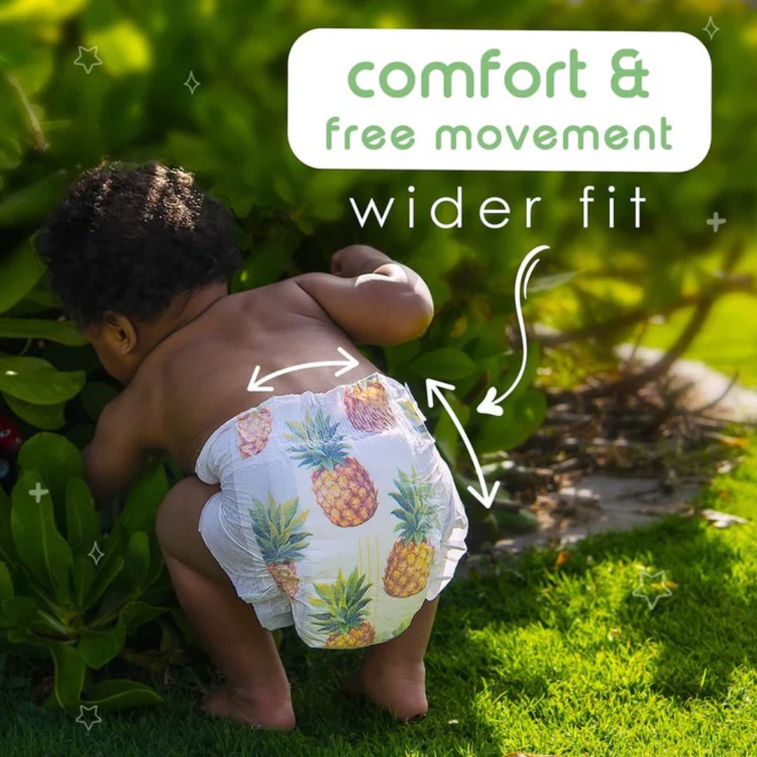 PureBorn Single Pack Organic Bamboo Diapers - Print May Vary