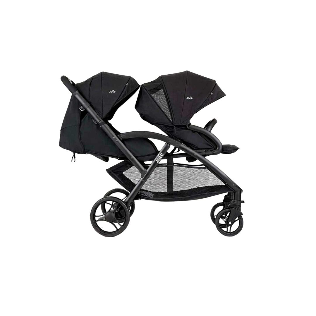 Joie Evalite Duo Black double stroller on a white background