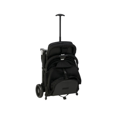 Black Miila Foldable Stroller on a white background