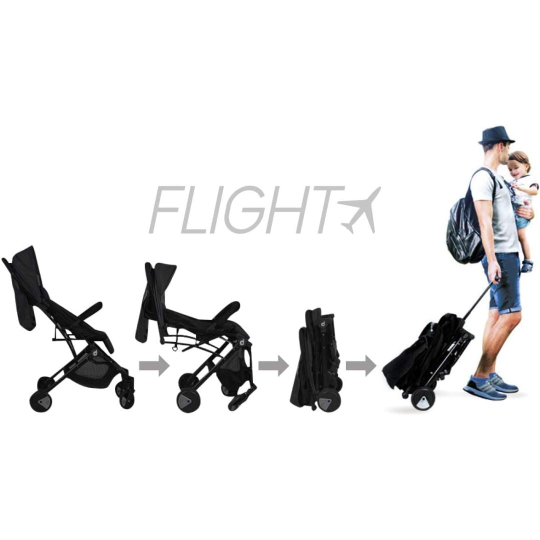 Asalvo Stroller Travel black and green