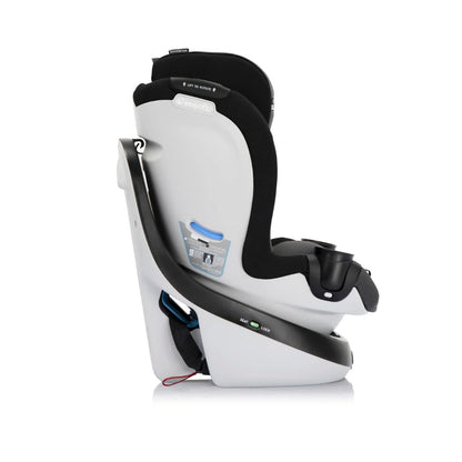 Evenflo White and black car seat on a white background