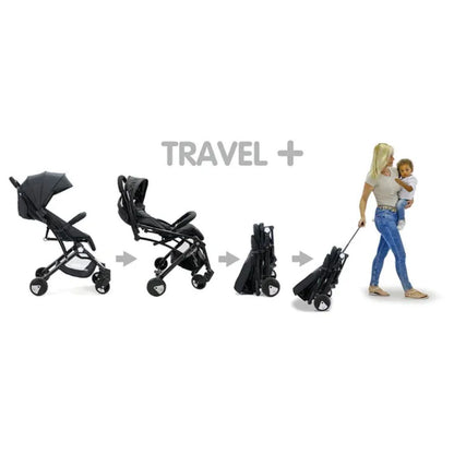 Asalvo Travel Stroller Black Aqua