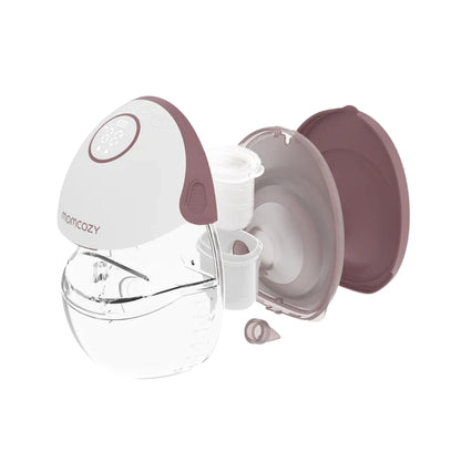 Momcozy Breast pump with accessories on a white background