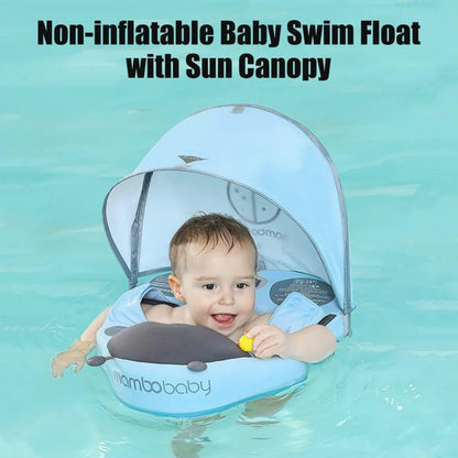 Mambobaby Waist Baby Float with Canopy – Seal
