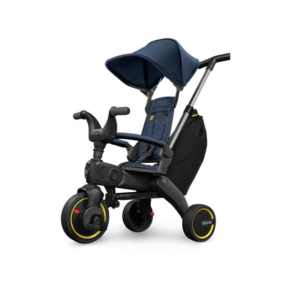 Doona Children's tricycle with canopy on a white background