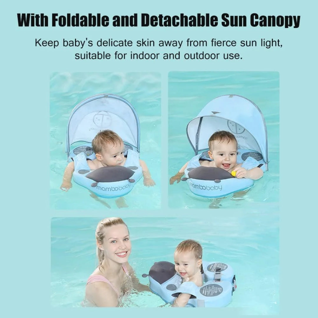 Mambobaby Baby Waist Float with Canopy – Ladybird