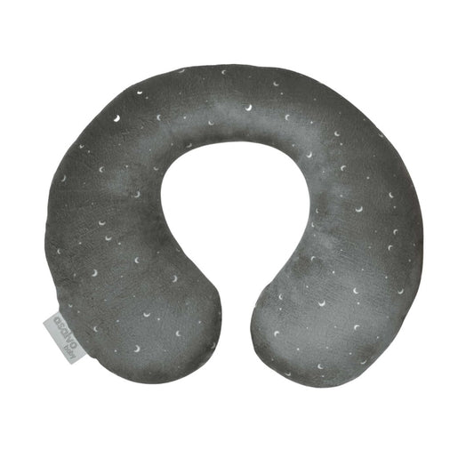 Asalvo Gray travel neck pillow with star pattern on a white background