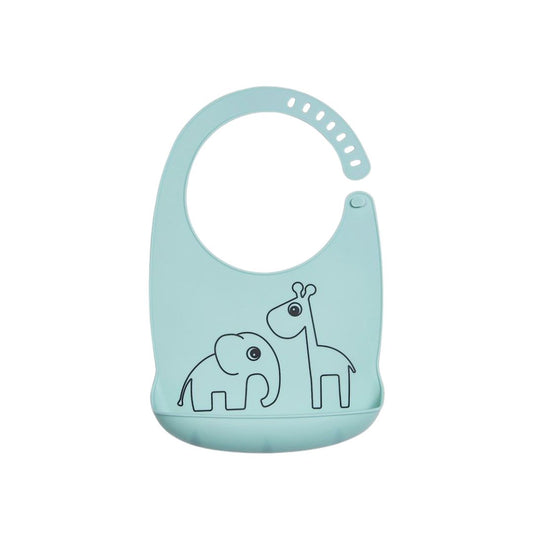 Done By Deer Silicone Bib Elphee & Raffi Blue